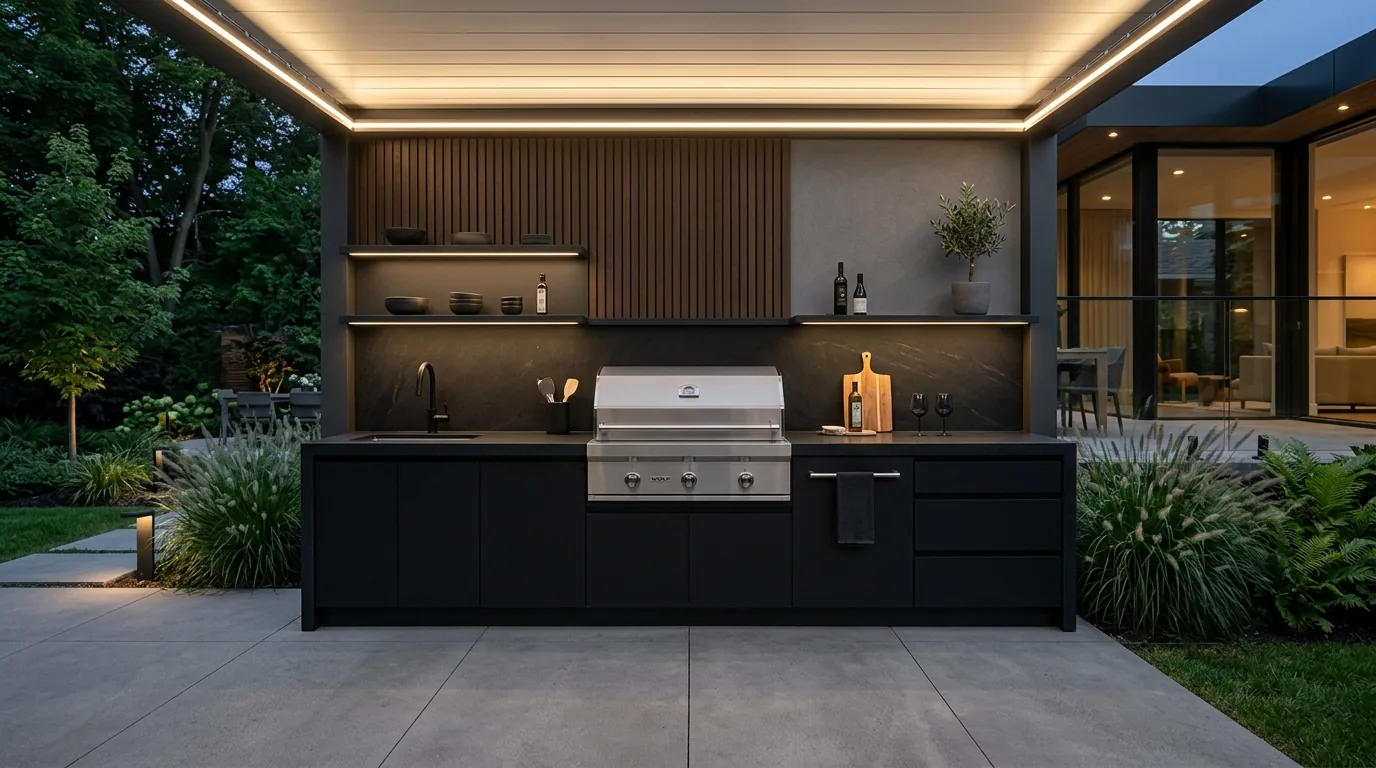 Design a serving counter for guests and flow